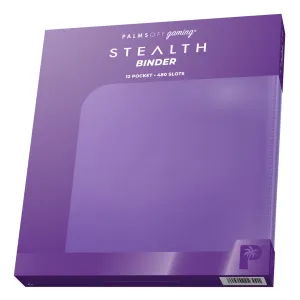 STEALTH 12 Pocket Zip Trading Card Binder - PURPLE