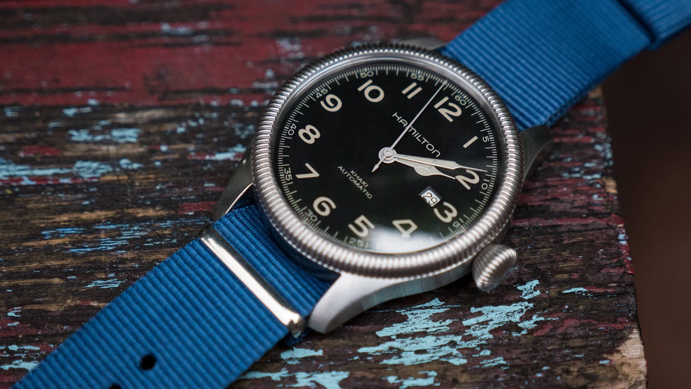 Steel Blue Nylon NATO® style Watch Band - (20mm SALE)