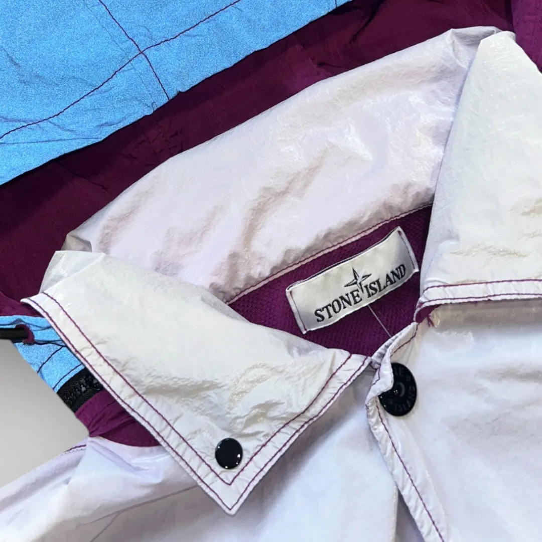 Stone Island Lilac Marina Rip Stop Prismatico Jacket L
