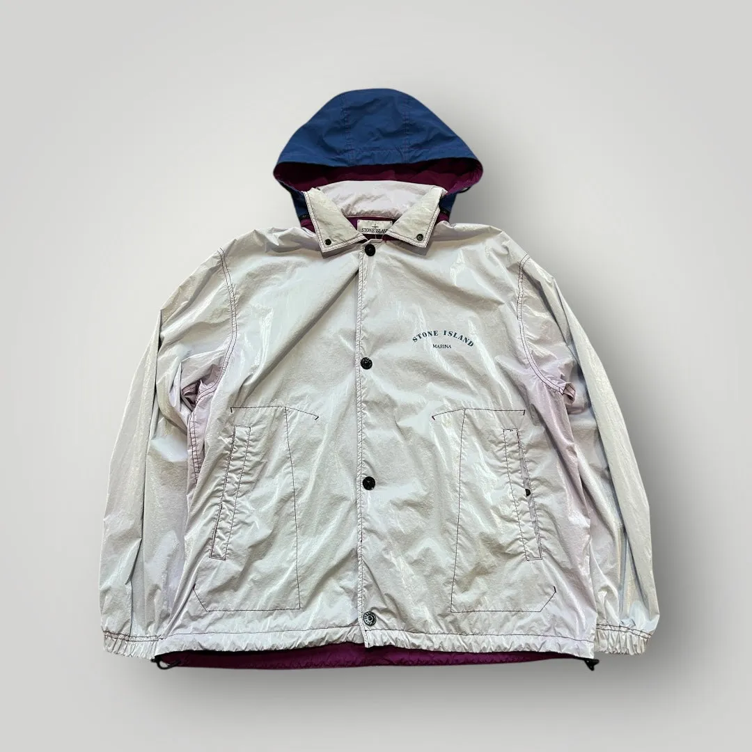 Stone Island Lilac Marina Rip Stop Prismatico Jacket L