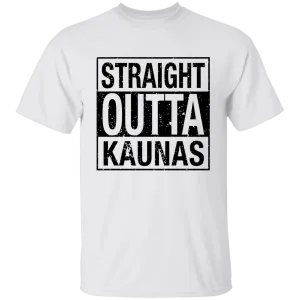 Straight Outta Kaunas - Boys/Girls Youth Classic Short Sleeve T-Shirt
