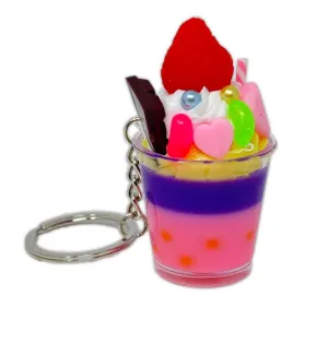 SugarLand Strawberry Parfait Keychain