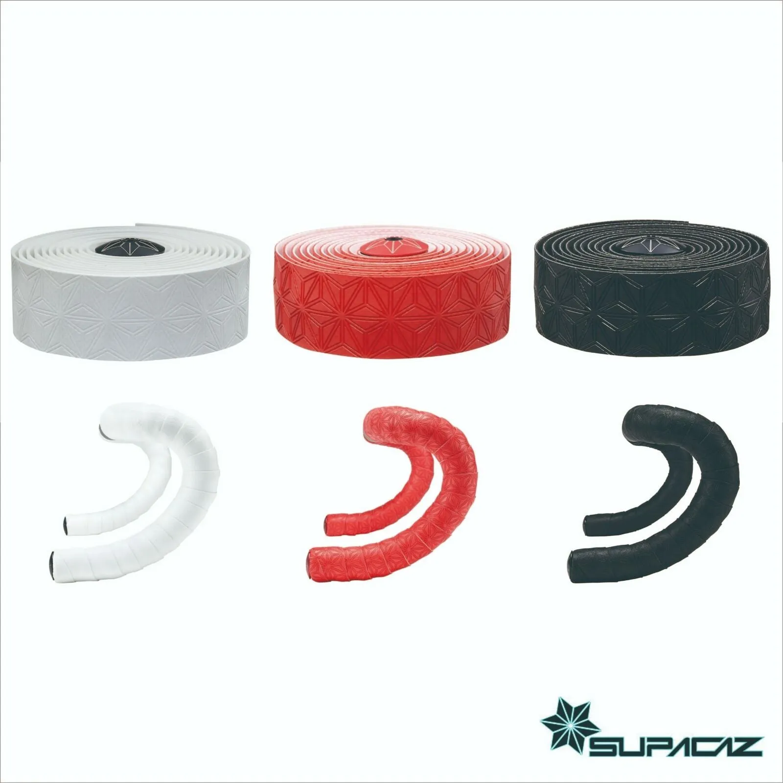 Supacaz Super Sticky Kush Classic Black Red White Road Bike Bar Tape 3mm