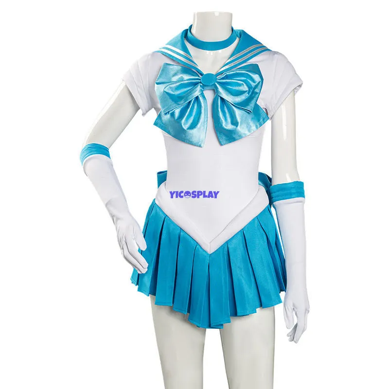 SuperS Mizuno Ami Amy Anderson Sailor Mercury Cosplay Costume