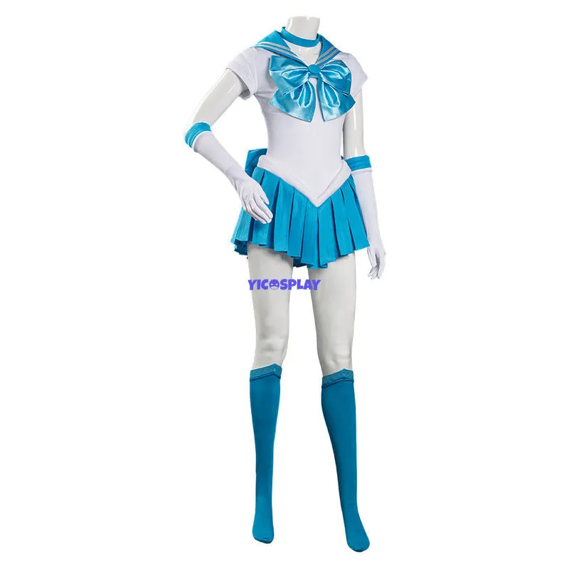 SuperS Mizuno Ami Amy Anderson Sailor Mercury Cosplay Costume