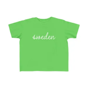 Sweden Script Toddler Tee