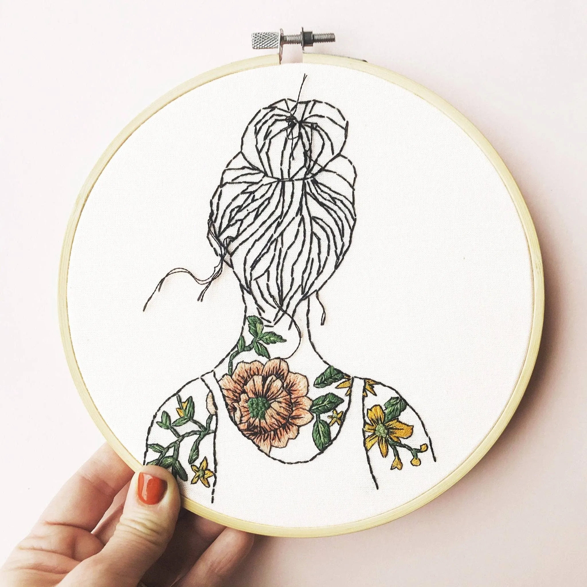 Tattooed Shoulders  Embroidery Kit
