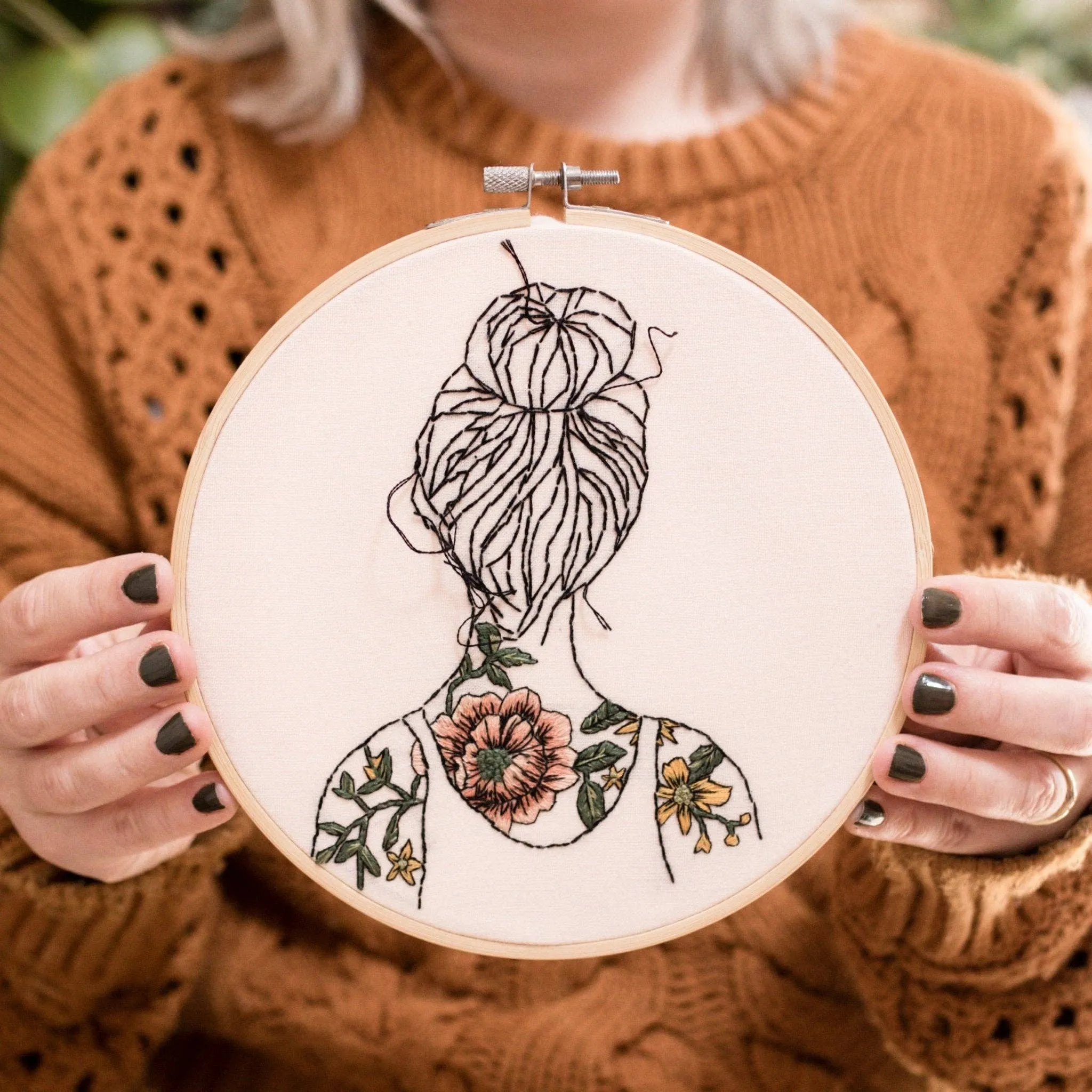 Tattooed Shoulders  Embroidery Kit