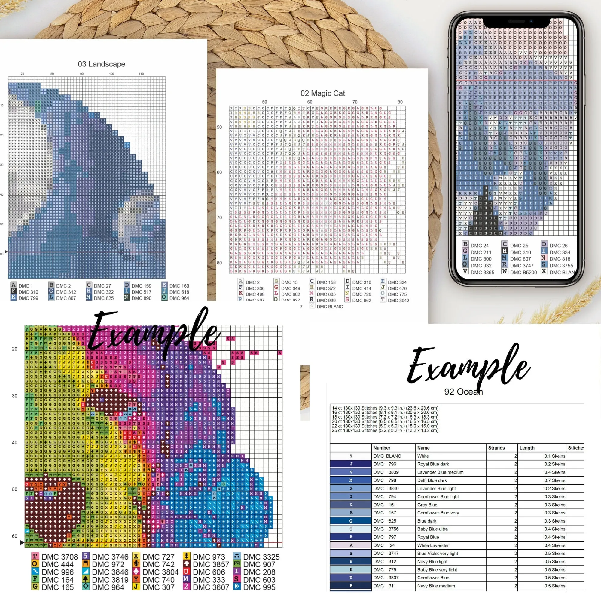 Tea Bags Cross Stitch Pattern #387