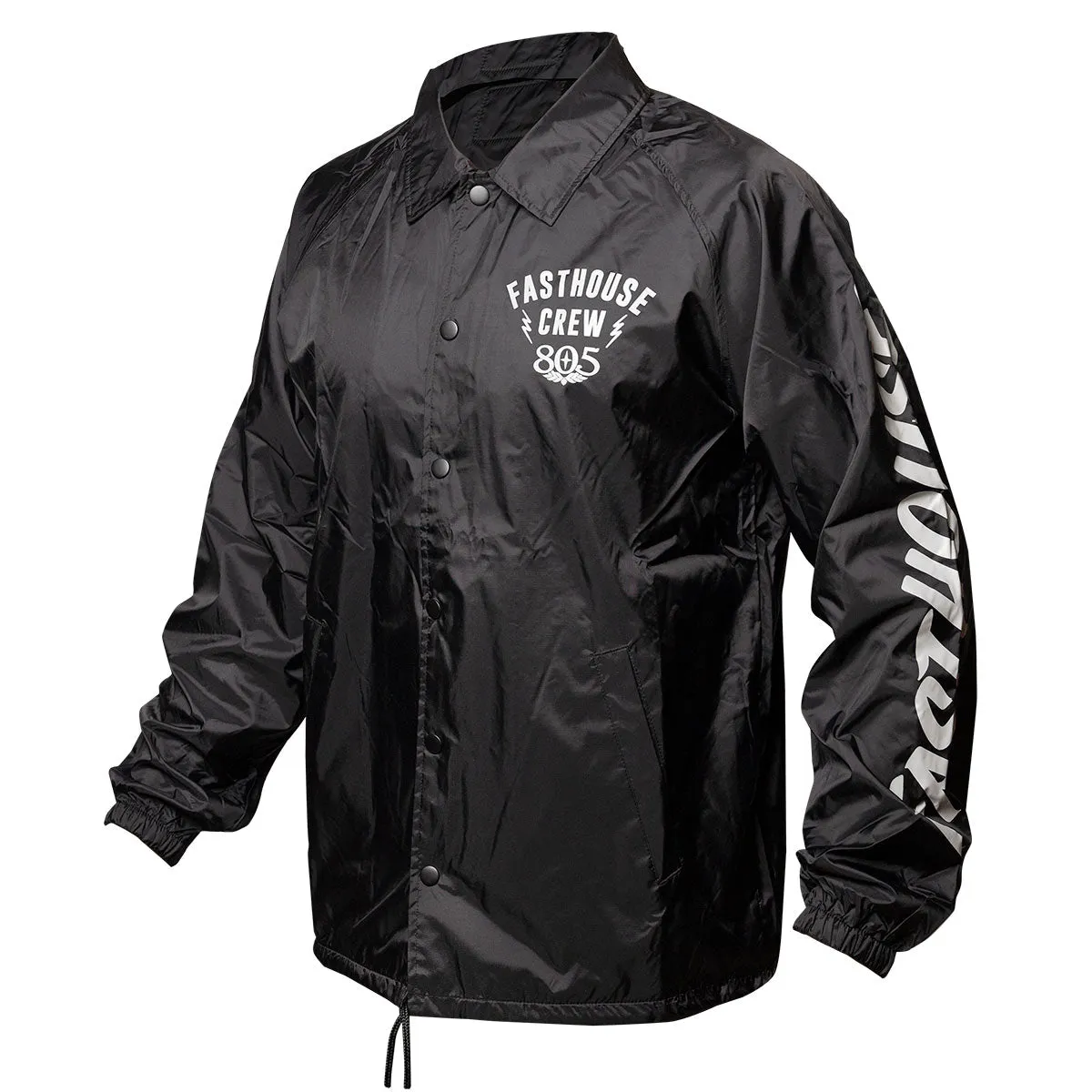 Team Collared Coach Jacket - Black