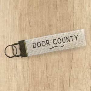 Text Wave  - Custom Canvas Key Fob