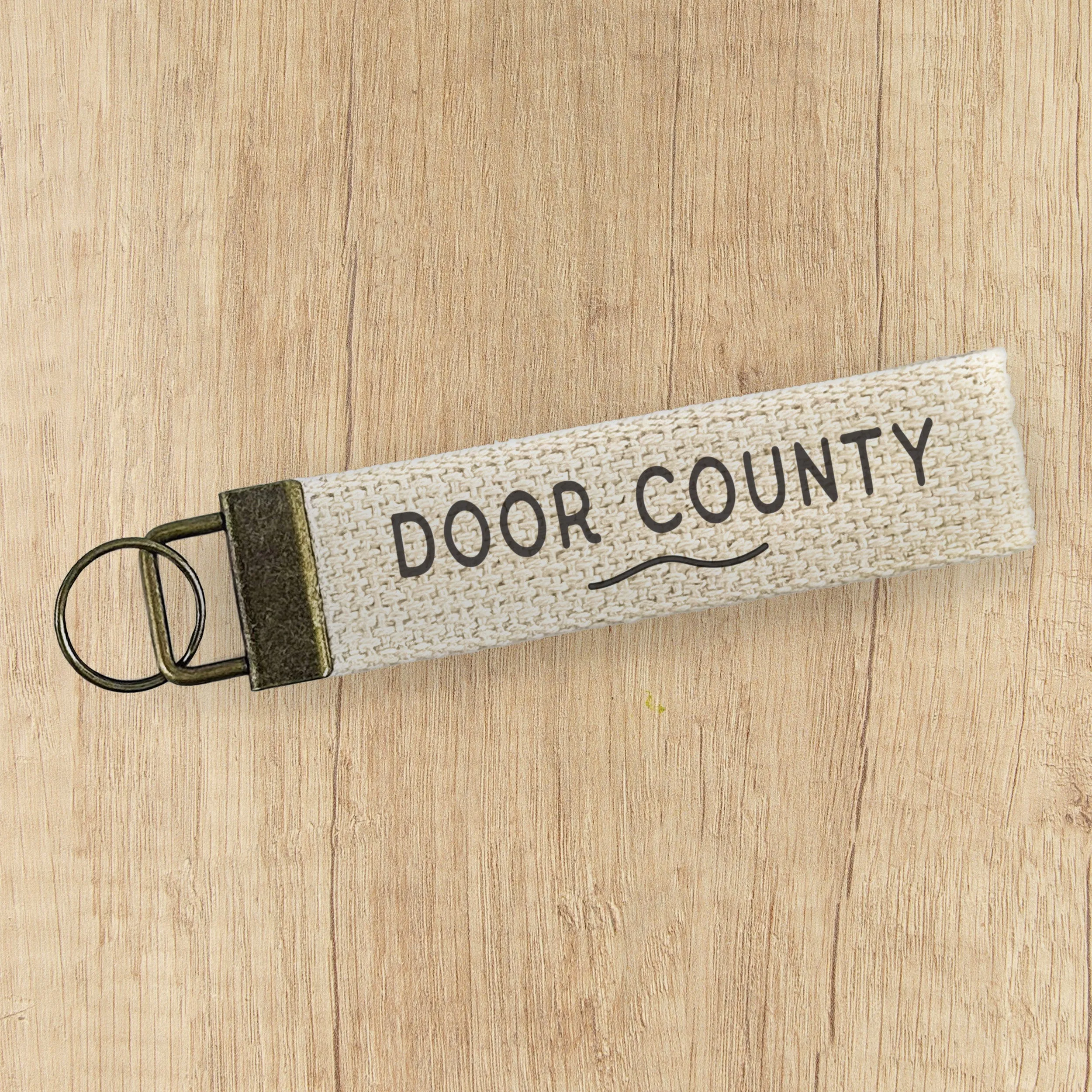 Text Wave  - Custom Canvas Key Fob