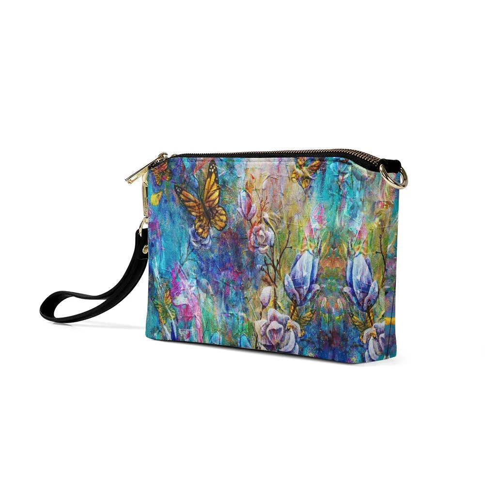 The Behold Collection Double Zip Crossbody Bag