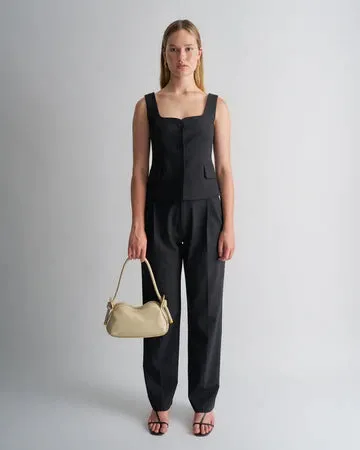 Tie Knot Baguette Bag Cashew