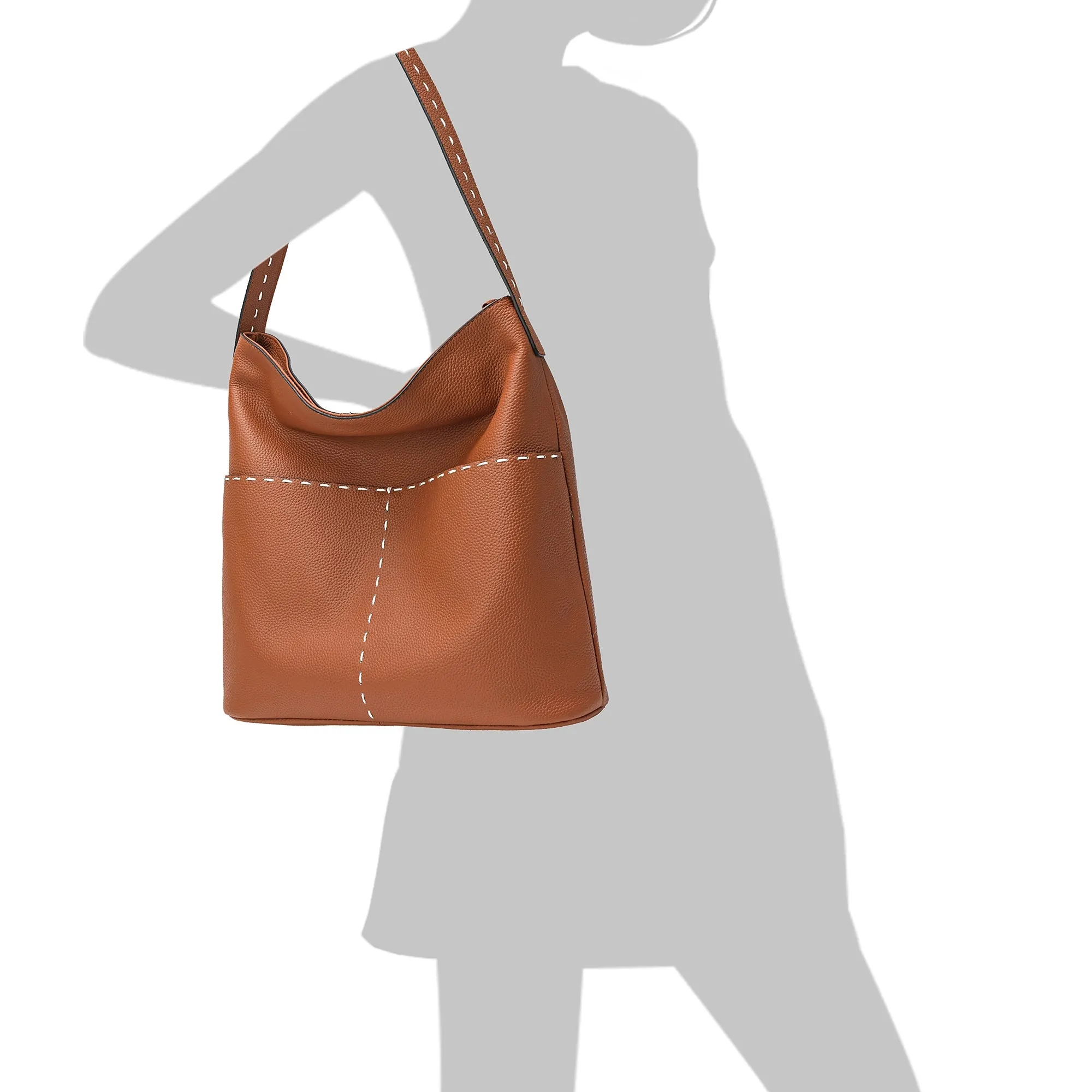 Tiffany & Fred Full-Grain Leather Tote