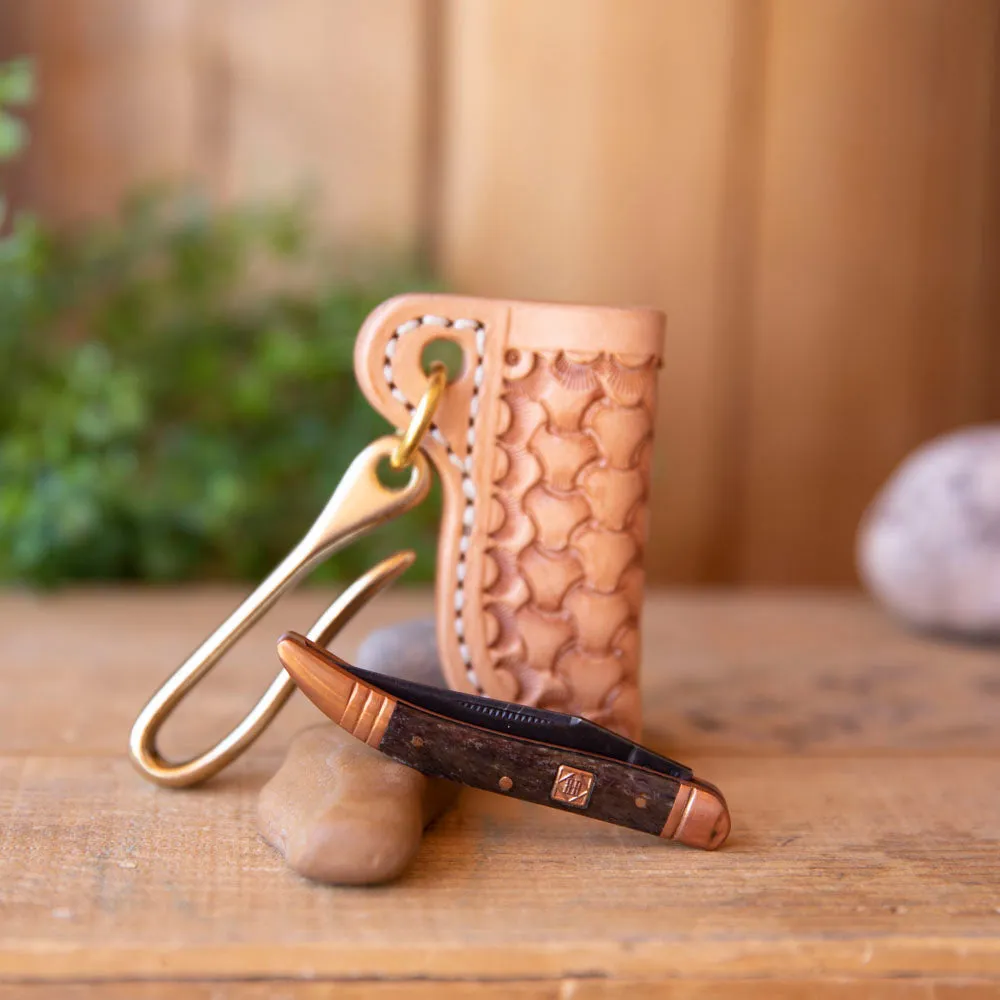 Tooled Sheath w/ RR Texas Toothpick