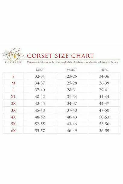 Top Drawer Dark Green Brocade & Faux Leather Steel Boned Under Bust Corset