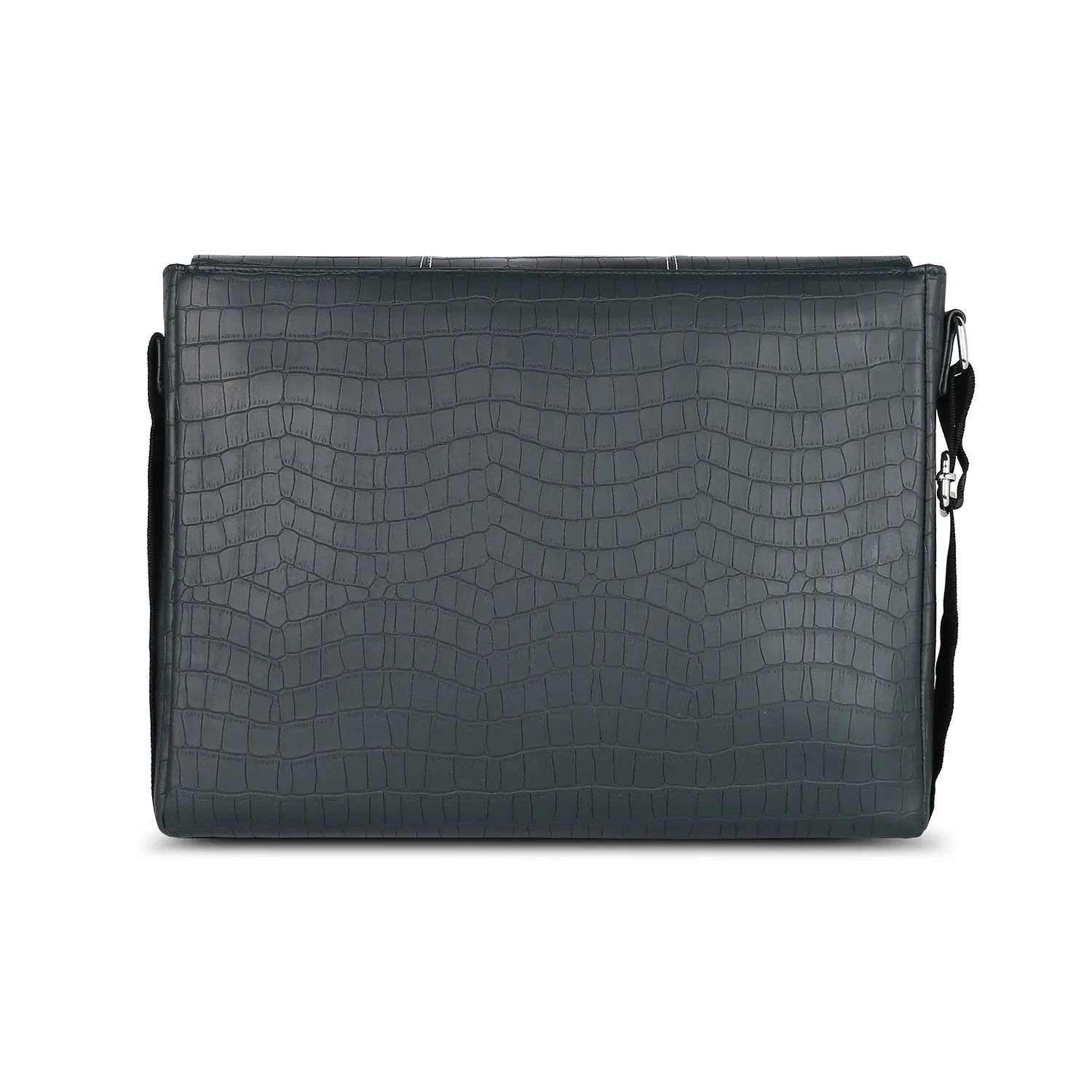 Topaz Messenger Croc Black