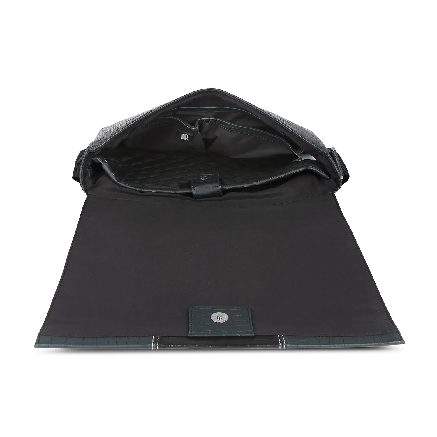 Topaz Messenger Croc Black
