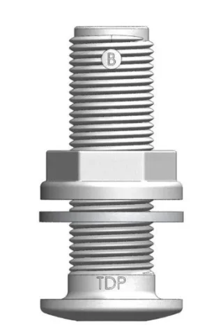 TRUDESIGN DOMED SKIN FITTING 1&1/2" BSP - WHITE