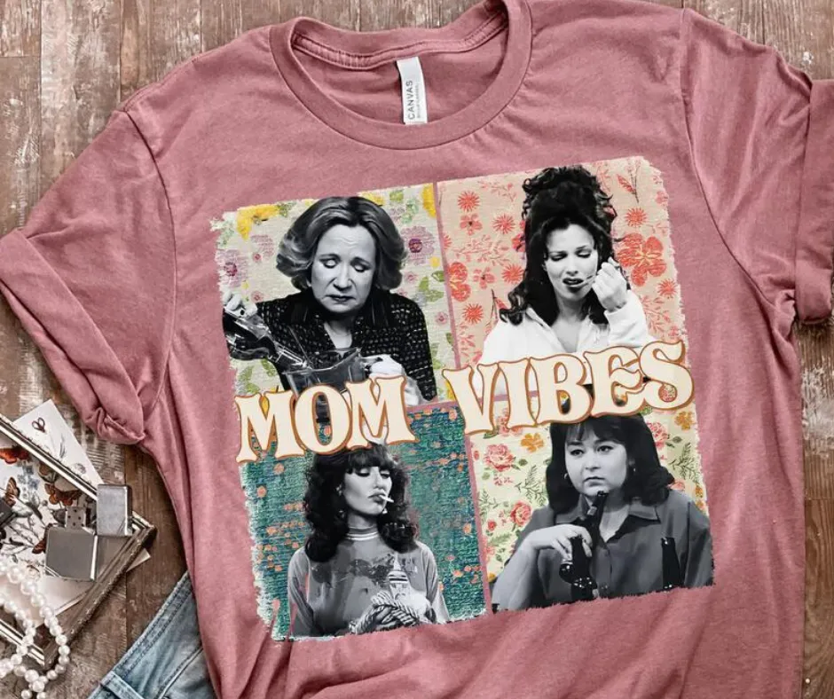 TV Mom Vibes Mauve Tee