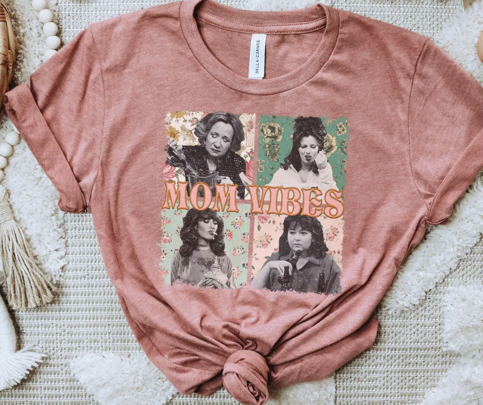 TV Mom Vibes Mauve Tee