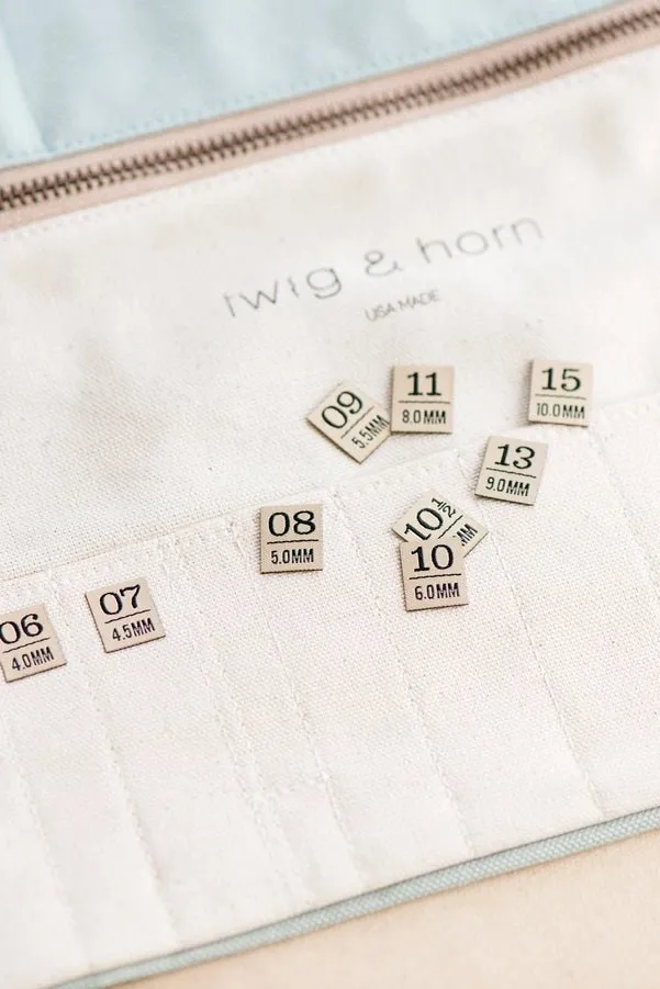 Twig & Horn | Needle Size Lables