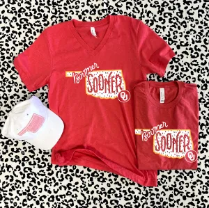 UNIV. OF OK 2024: Boomer Sooner Oklahoma (BELLA CANVAS VNECK)