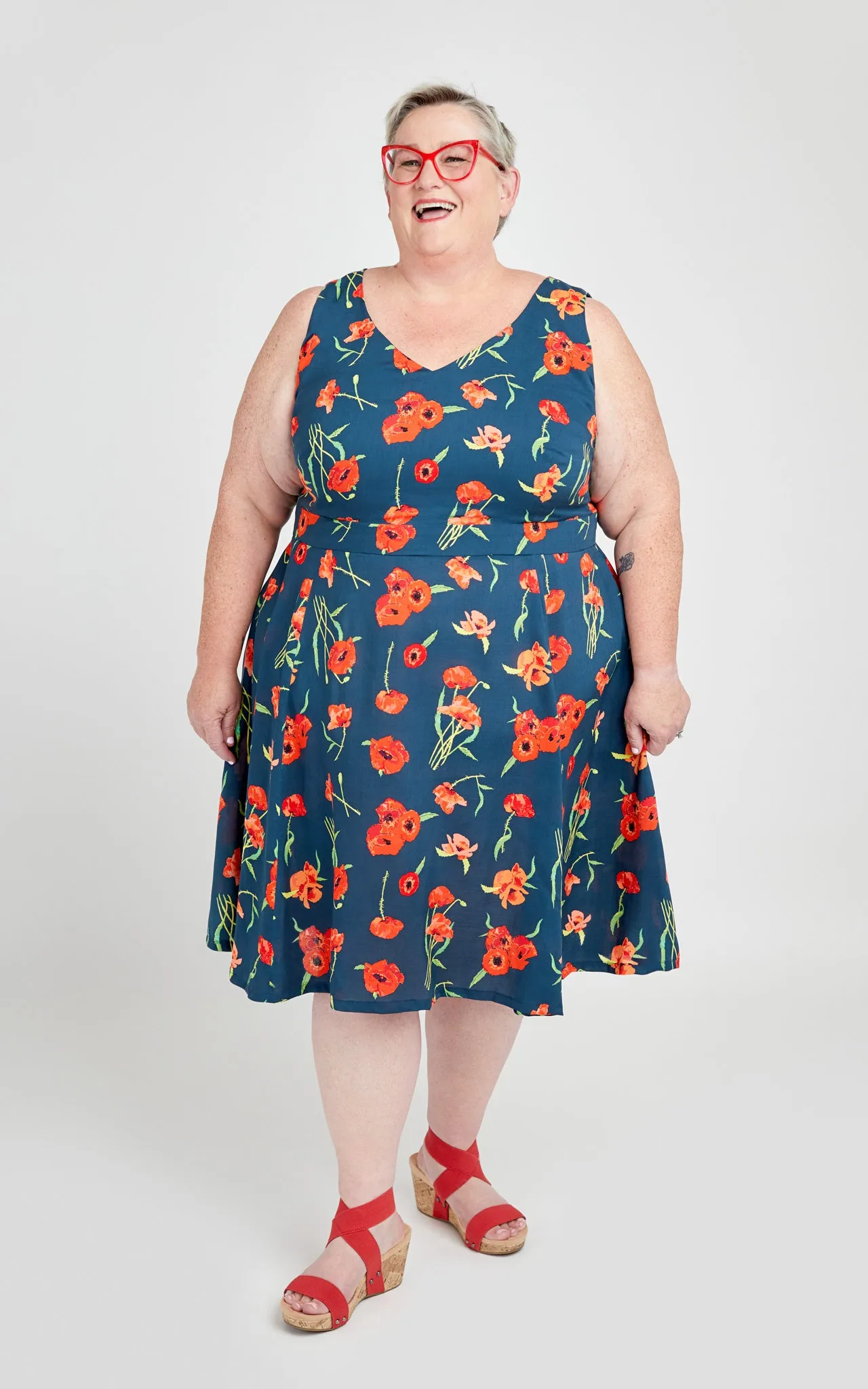 Upton Dress 12-32 printed pattern