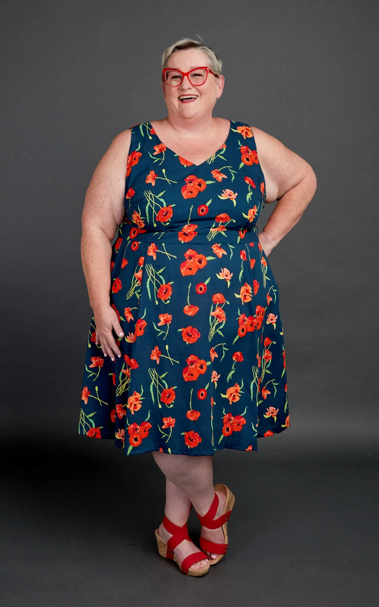 Upton Dress 12-32 printed pattern