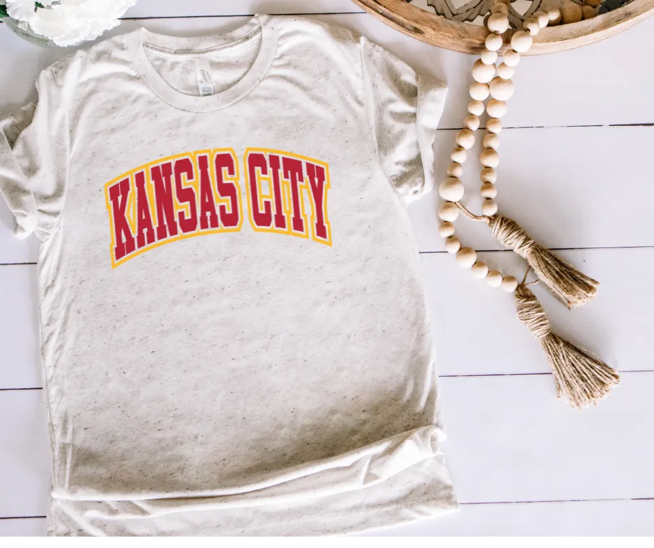Varsity Red & Gold Kansas City Oatmeal Tee