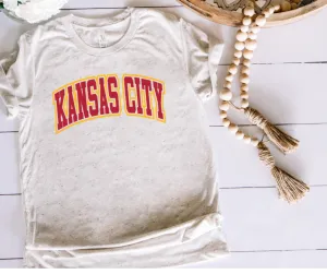 Varsity Red & Gold Kansas City Oatmeal Tee