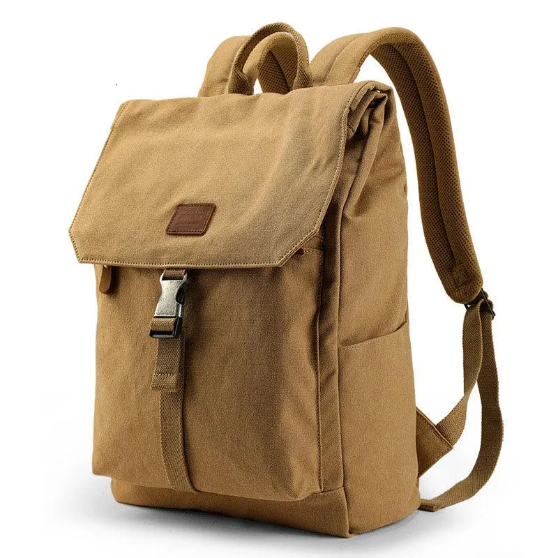 Vintage Cotton Canvas Backpack Rucksack