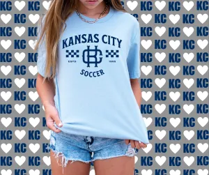 Vintage Kansas City Soccer Light Blue Tee