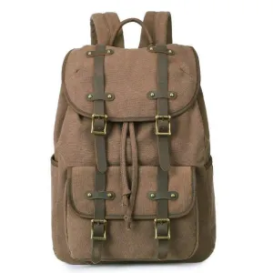 Vintage Mens Waterproof Canvas Backpack 15"