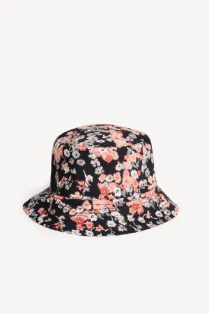 VIVIENNE COTTON FLORAL PRINT BUCKET HAT