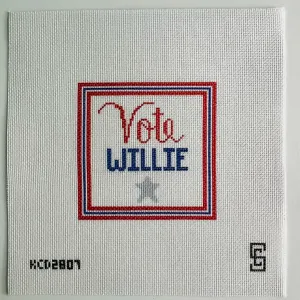 Vote Willie Printed Canvas