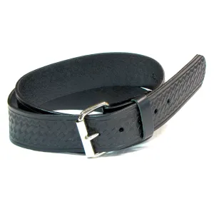 W108  1 3/4" Basket Weave Belt- Black
