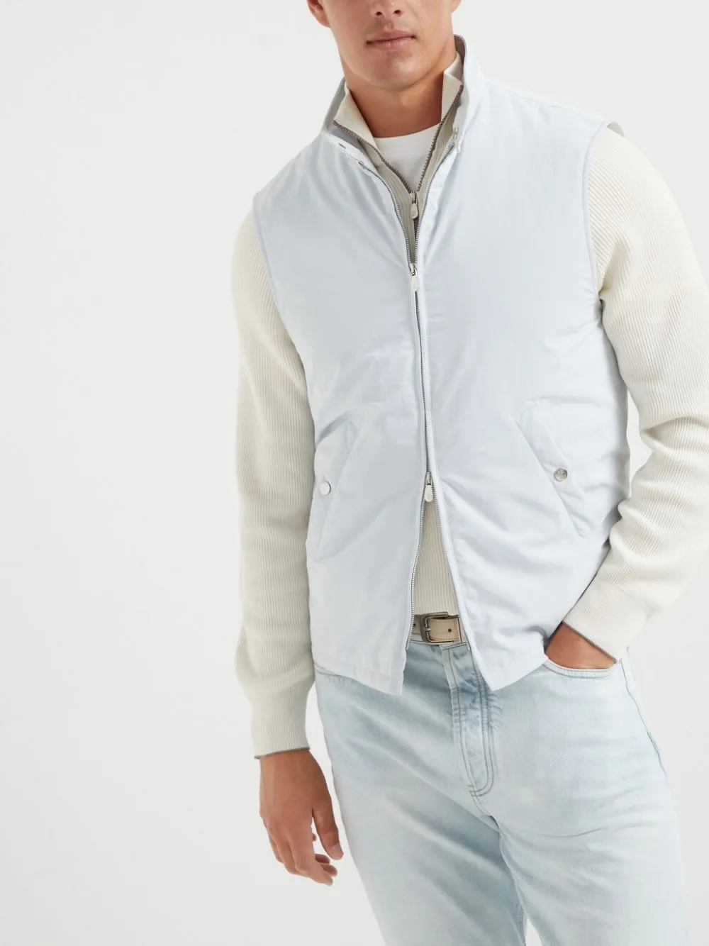 Water resistant nylon vest