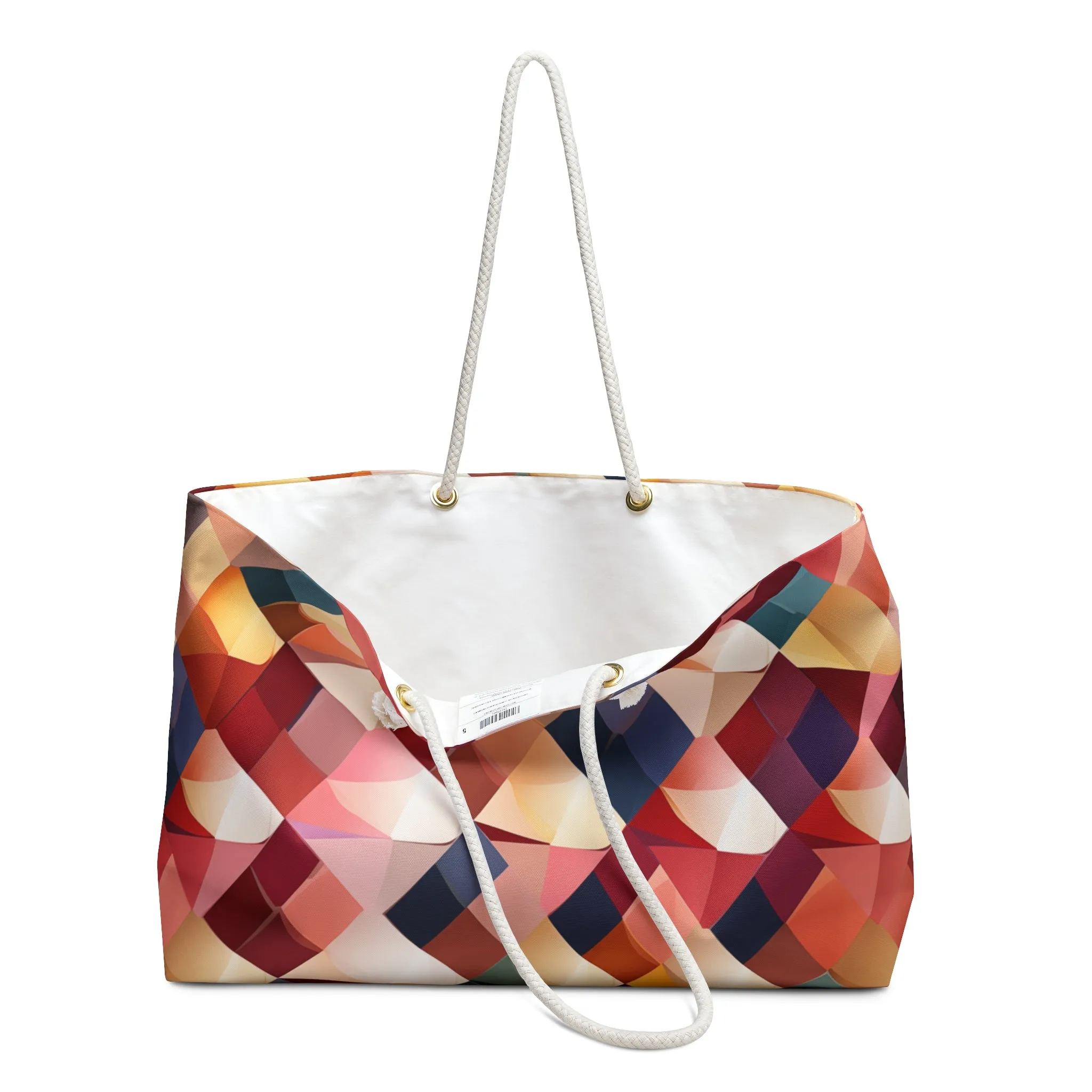Weekender Bag - Parisian Harlequin Pattern