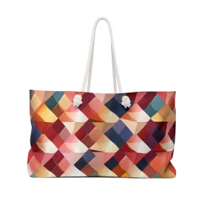 Weekender Bag - Parisian Harlequin Pattern