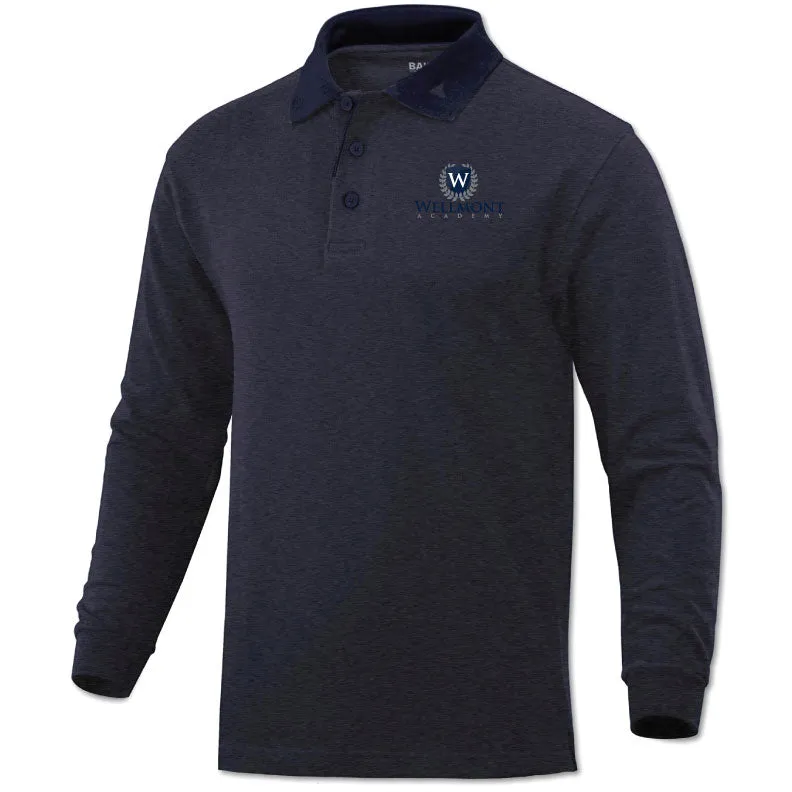 Wellmont Academy Youth Long Sleeve Polo - ONLY AVAILABLE WHILE SUPPLIES LAST - ALL SALES FINAL