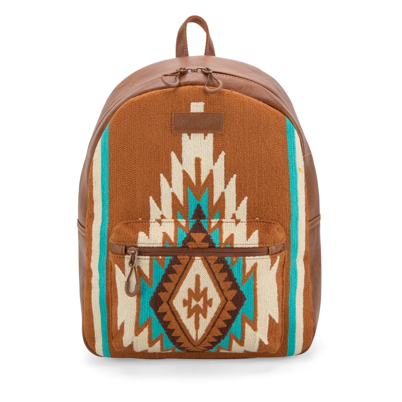 WG174-9115   Wrangler Southwestern Knitted Backpack - Brown