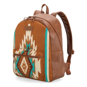 WG174-9115   Wrangler Southwestern Knitted Backpack - Brown
