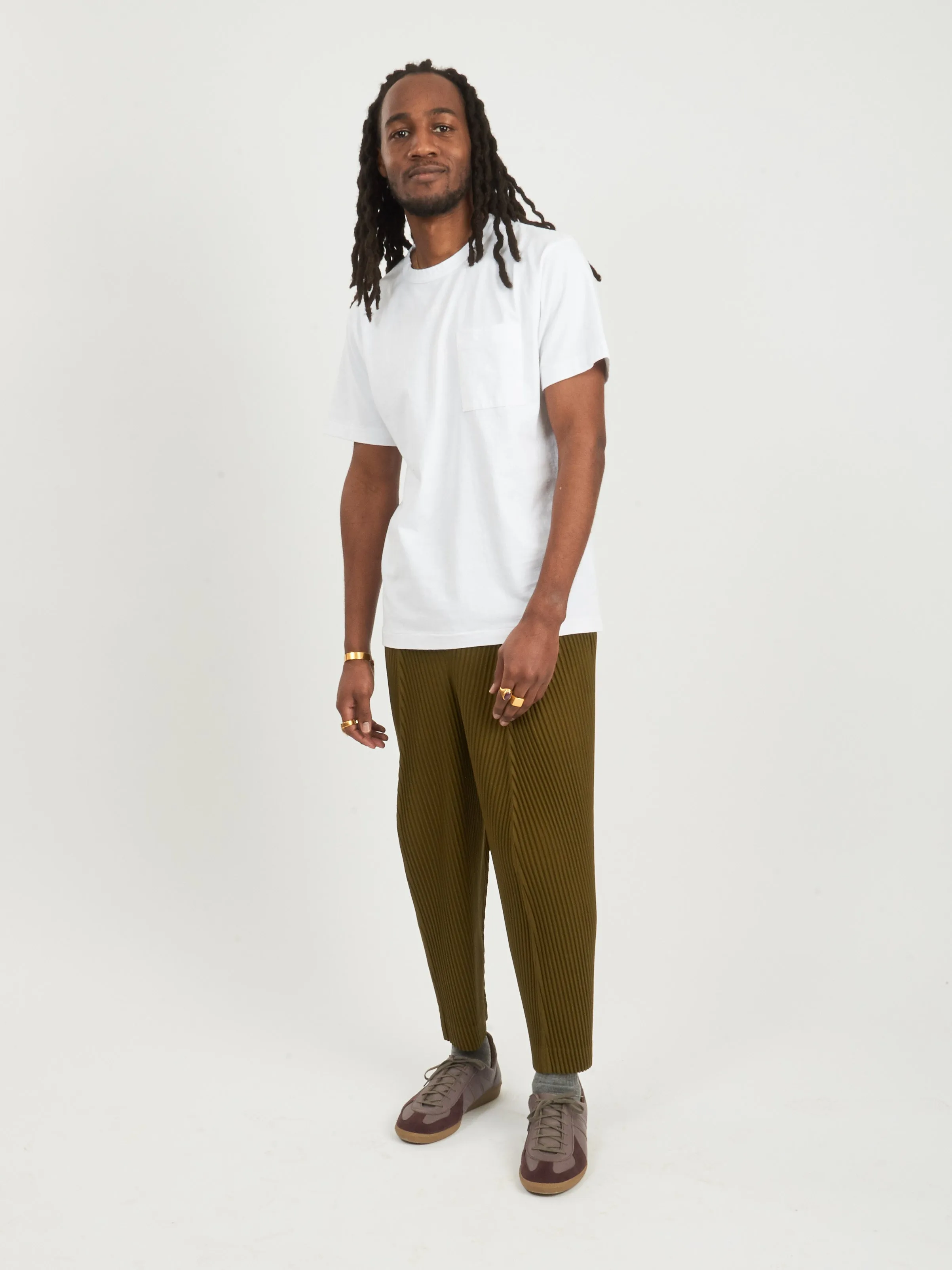 White Heavy Duty Pocket Tee