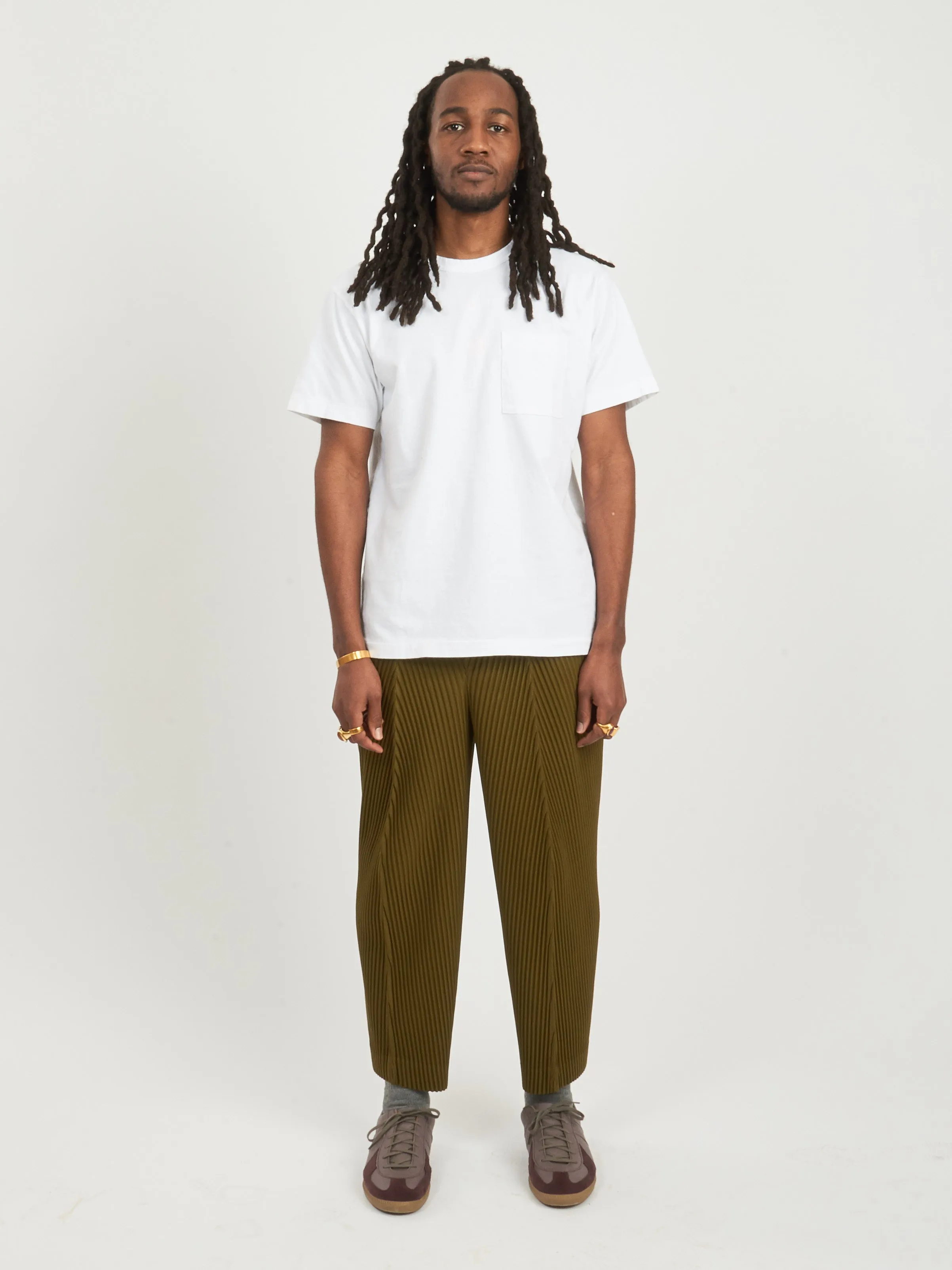 White Heavy Duty Pocket Tee