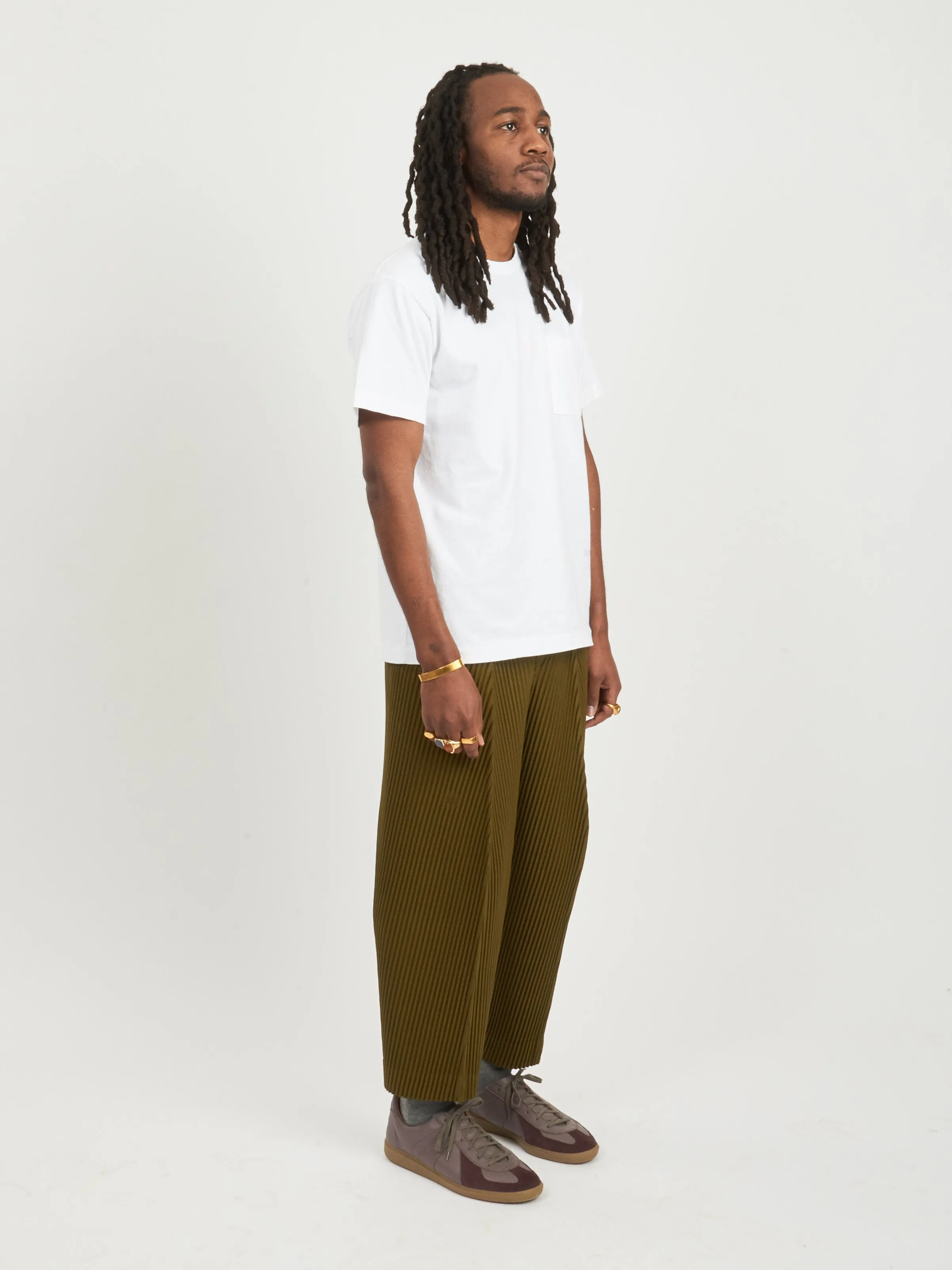 White Heavy Duty Pocket Tee