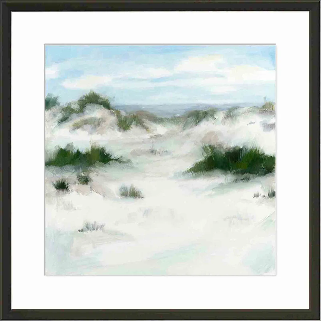 White Sands II by Megan Meagher - Picture Frame Painting Print Beachcrest Home™ Frame Color: Pattern Silver Size: 18"H x 12"W