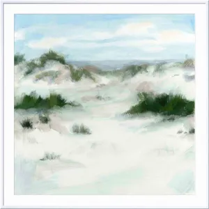 White Sands II by Megan Meagher - Picture Frame Painting Print Beachcrest Home™ Frame Color: Pattern Silver Size: 18"H x 12"W