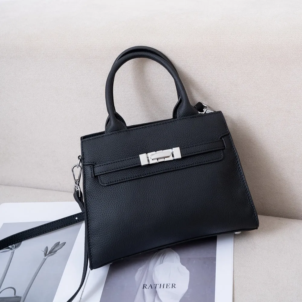 women's bags, genuine leather versatile handbags, new TOGO first-layer cowhide Kelly bags, casual messenger bags, bags 6648